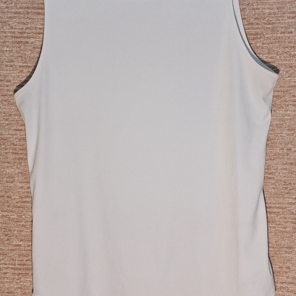 Anthony's Resort wear White Sleeveless Tank Top Size L #154 - Picture 2 of 4